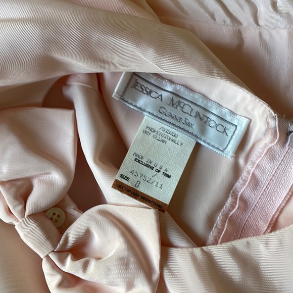 Vintage Pink Jessica McClintock Gunne Sax Dress - Picture 5 of 10